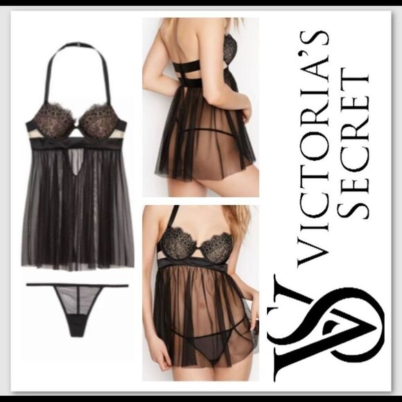 Victoria's Secret Other - Victoria's Secret Lace Babydoll Teddy
